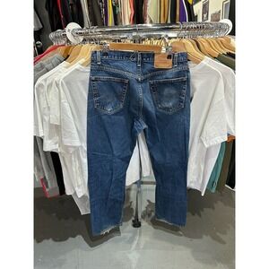 Vintage 90s Levi's 505 Regular Fit Straight Leg Medium Wash Blue Jeans Size 36